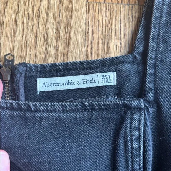 Faded black denim midi dress - Picture 2 of 3